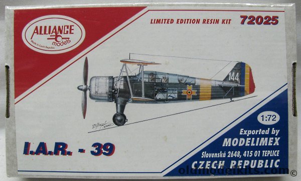 Alliance 1/72 I.A.R. 39 (IAR-39 Industria Aeronautica Rumana), 72025 plastic model kit